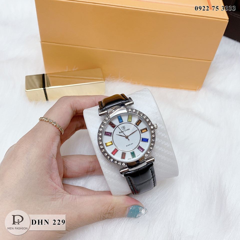 [Fullbox - xả kho] Đồng hồ nữ RC - Đá đa sắc -DHN229