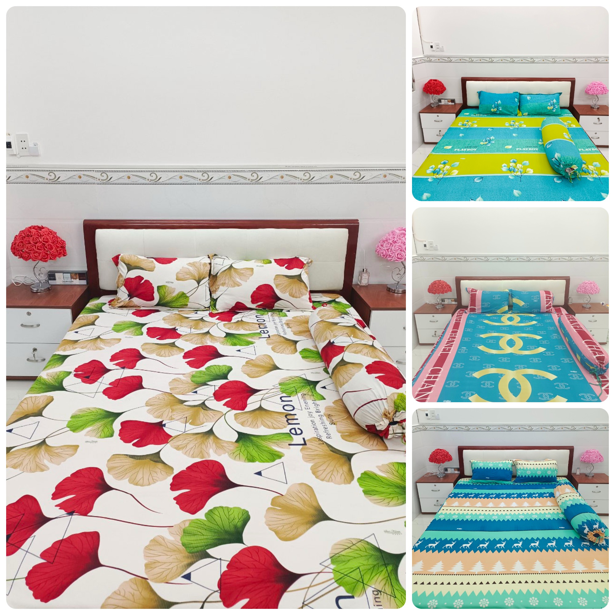 Ga giường thun lạnh trải nệm 1m6x2m 2t