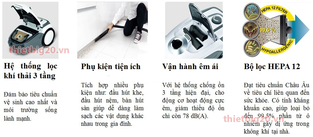Máy hút bụi gi đình KARCHER VC2 KAP ( kèm túi lọc )