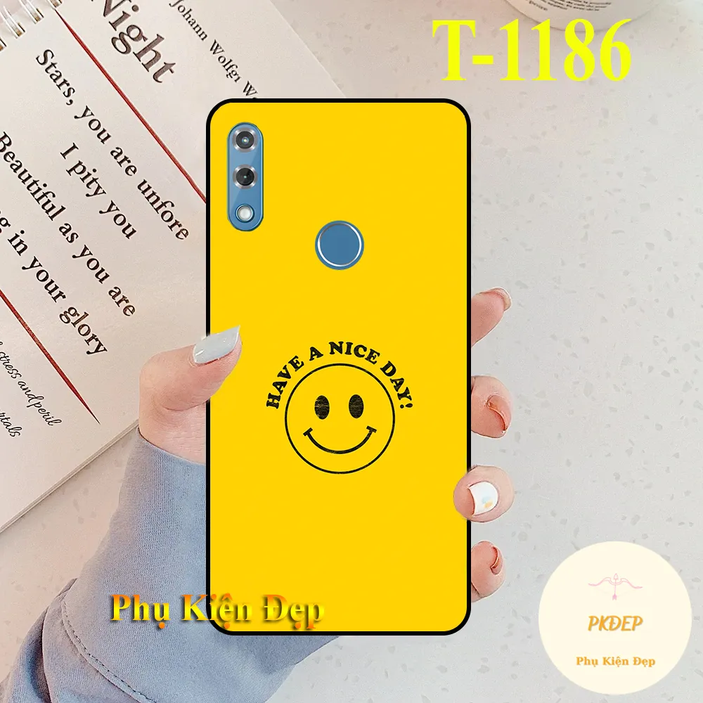 [HCM]Ốp lưng Vsmart Star 3 dẻo đen in hình Emoji Smile