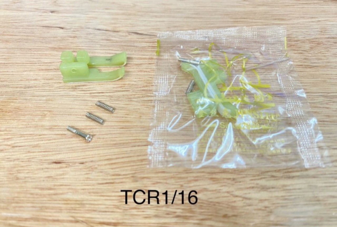 Đế chân vịt nhựa mí 2 da, 2 ly tcr 1/16n và tcl 1/16n