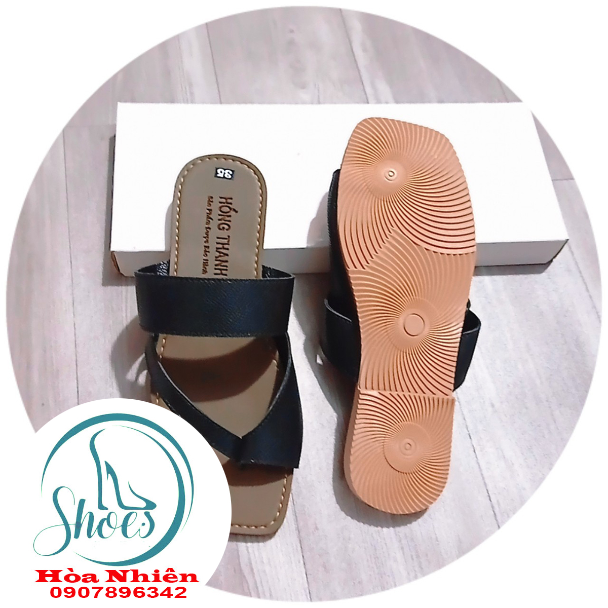 DÉP NỮ XỎ NGÓN QUAI CHÉO