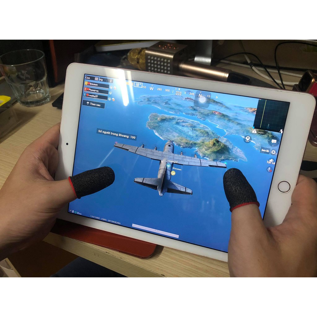 Bộ bao 2 ngón xỏ găng tay chơi Game Mobile, chống mồ hôi bằng sợi carbon, tăng độ cảm ứng, co giãn tốt, gamming pubg, liên quân