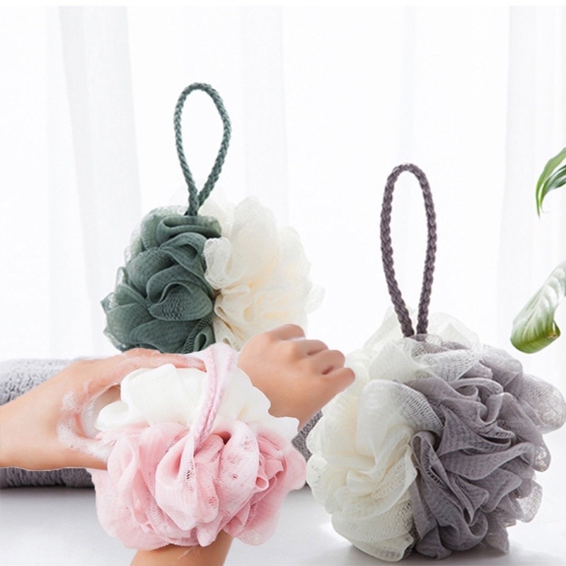 Bông tắm TRÒN tạo bọt, bông tắm massage, bông tắm tẩy tế bào chết