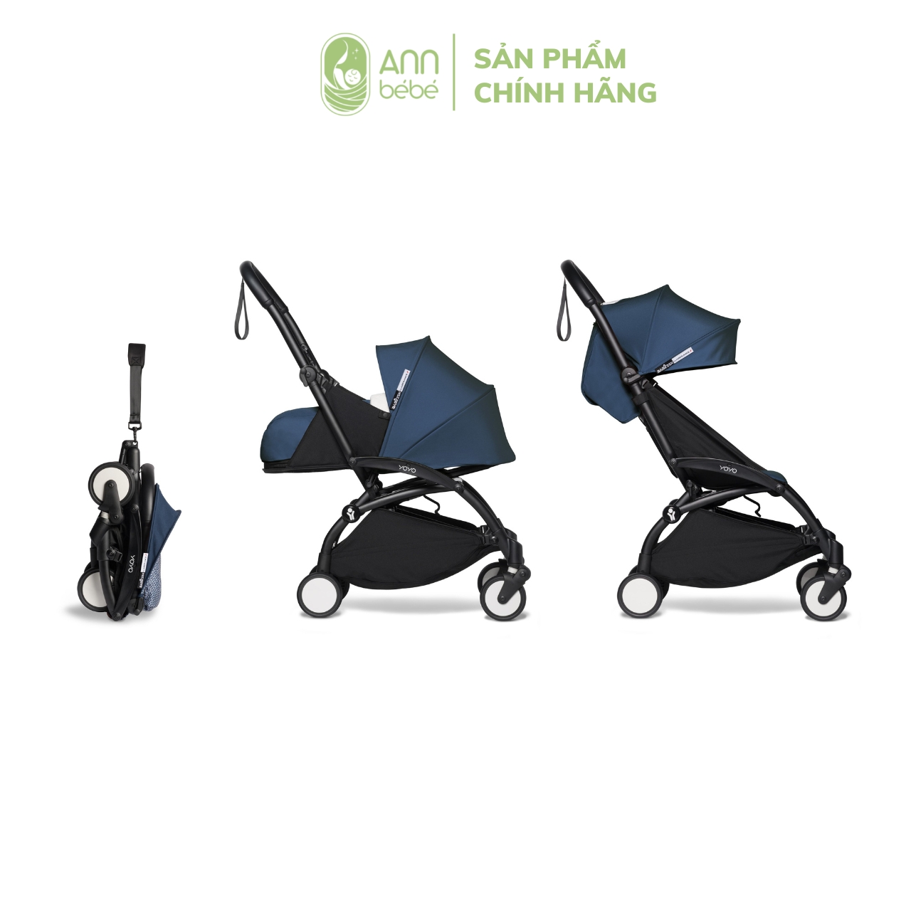 BabyZen yoyo² 0 + 6 + new fullbox foldable stroller-black frame/AirFrance annbebe