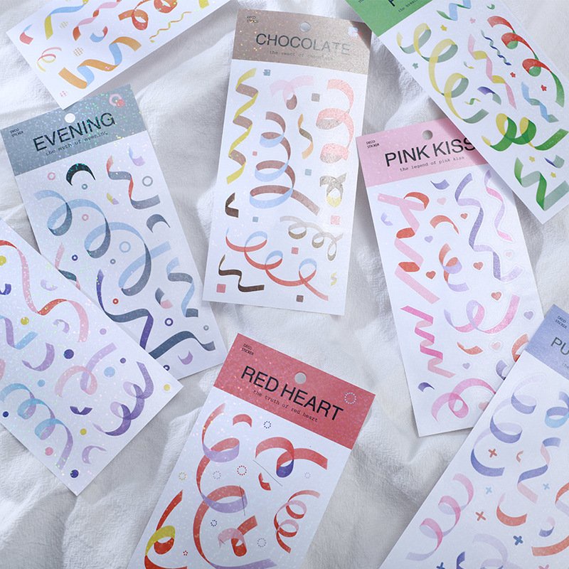 Sticker ruy băng trang trí scrapbook, sổ tay planner,.. [ 071 ]