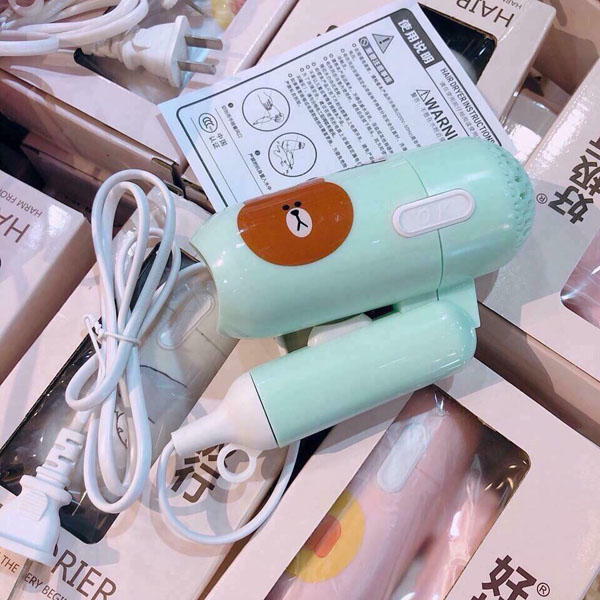 ❣️Máy Sấy Tóc Mini Icon Siêu Kute ❣️2 Chế Độ Gấp Gọn❣️