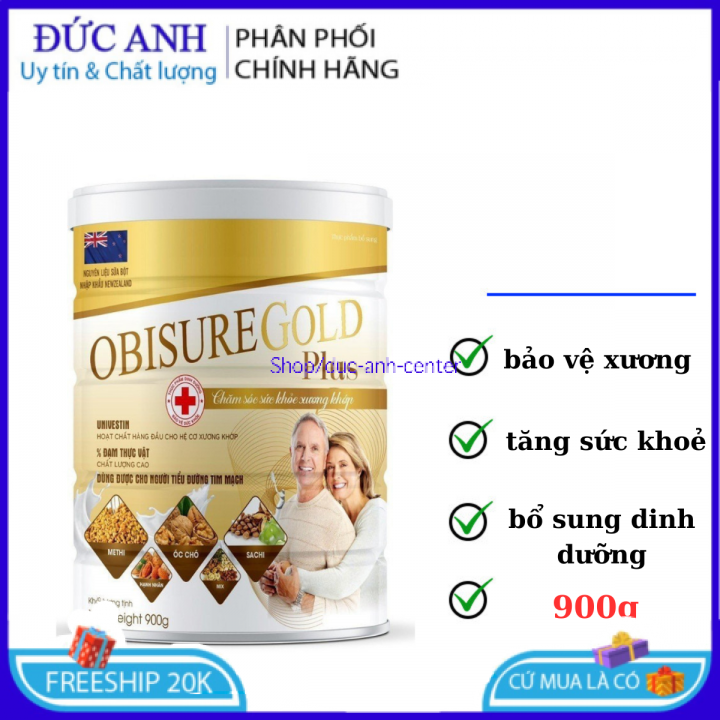 Sữa hạt Xương Khớp Obisure Gold Plus - giúp nuôi dưỡng và bảo vệ sụn khớp, xương khớp, hấp thụ tốt