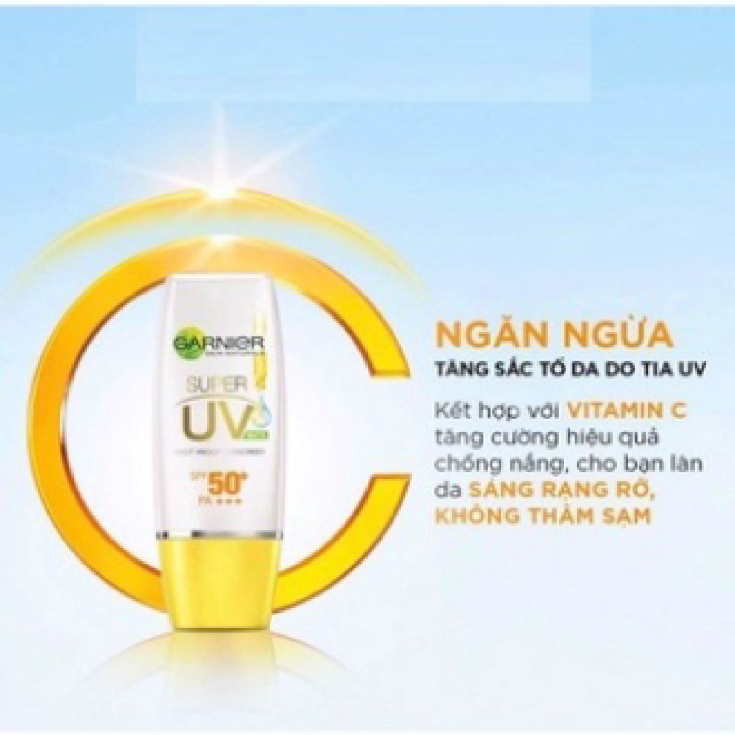 Kem chống nắng kiềm dầu & sáng da Garnier 15ml