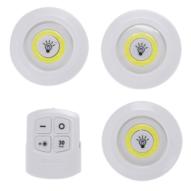 Set 3 đèn led có điều khiển, có chế độ hẹn giờ