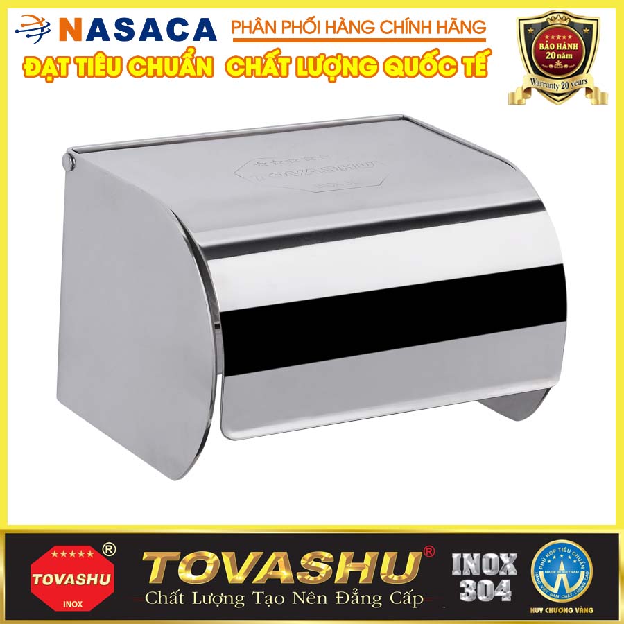 Hộp Giấy Vệ Sinh Tovashu 304-G8 (inox 304 - bảo hành 20 năm)