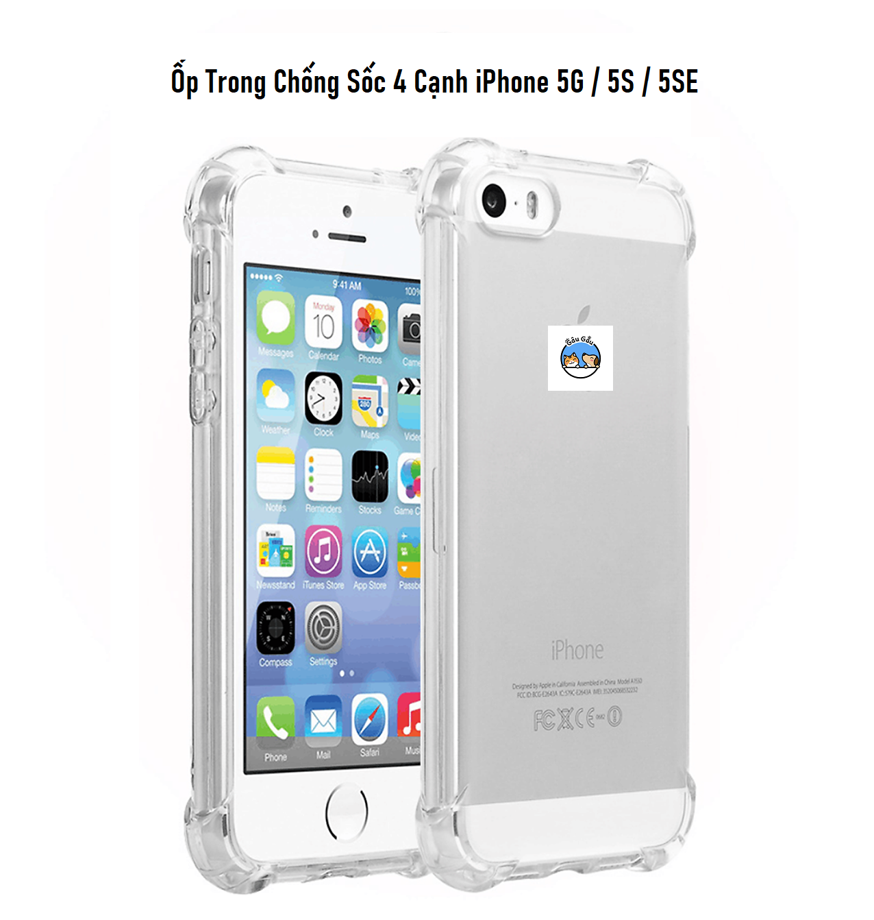 Ốp Trong iPhone 5S / iPhone 5SE / iPhone 5 cao cấp 4 cạnh