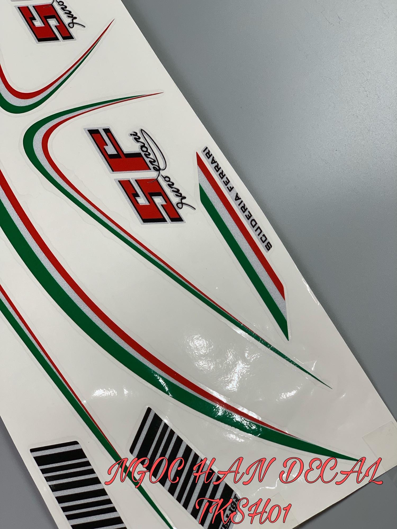 [HCM]Bộ tem phản quang Ferrari dán xe SH -- NGỌC HÂN DECAL