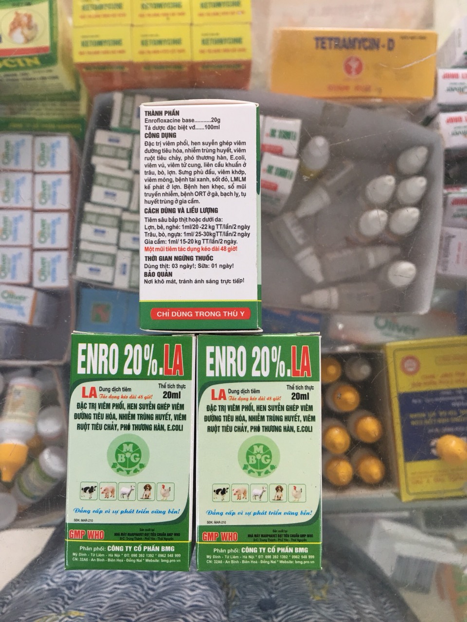 Enro 20% LA - chỉ dùng trong thú y (20ml)