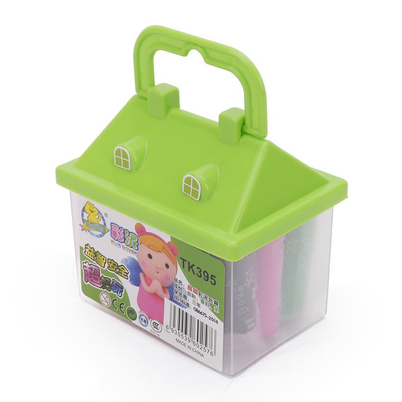 Hộp đất nặn 14 màu hình ngôi nhà