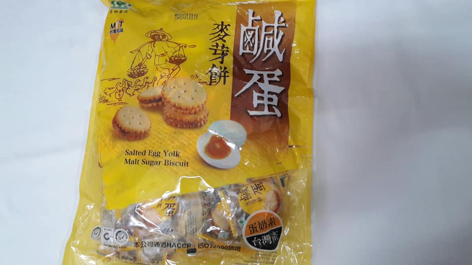 [HCM]Bánh quy trứng muối - Đài Loan (500g)