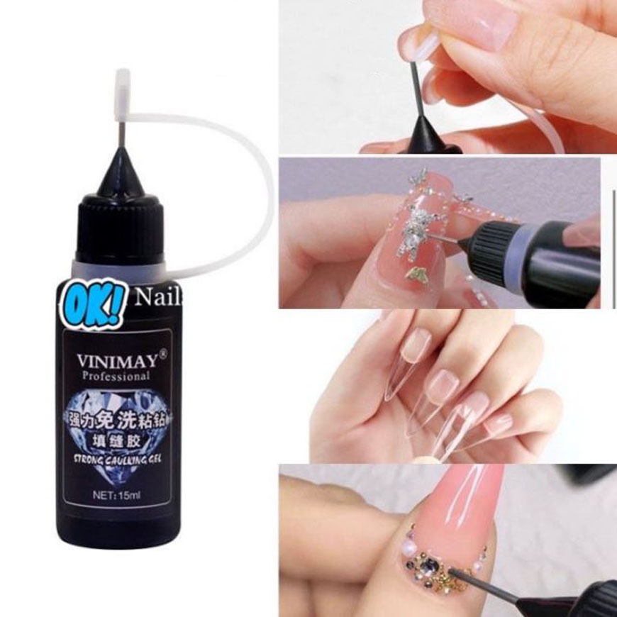 Bút gel đính đá vinimay siêu chắc - Bút gel đính đá Vinimay chính hãng loại nhỏ từng giọt dễ làm