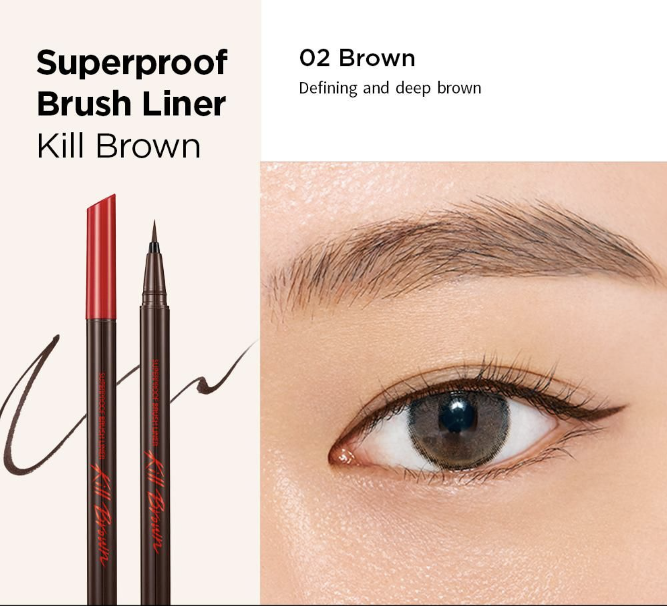 Kẻ mắt CLIO Superproof Brush Liner