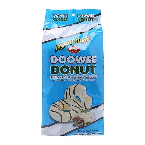 Bánh Donut Doowee Kem Mix Vị 12 cái*360gram
