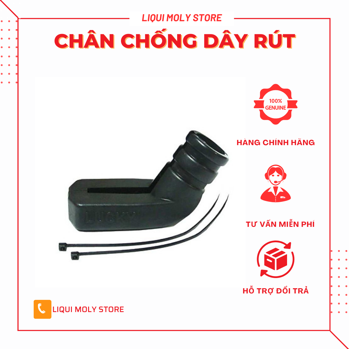 Bọc Chân Chống Nghiêng Xe Máy Lucky