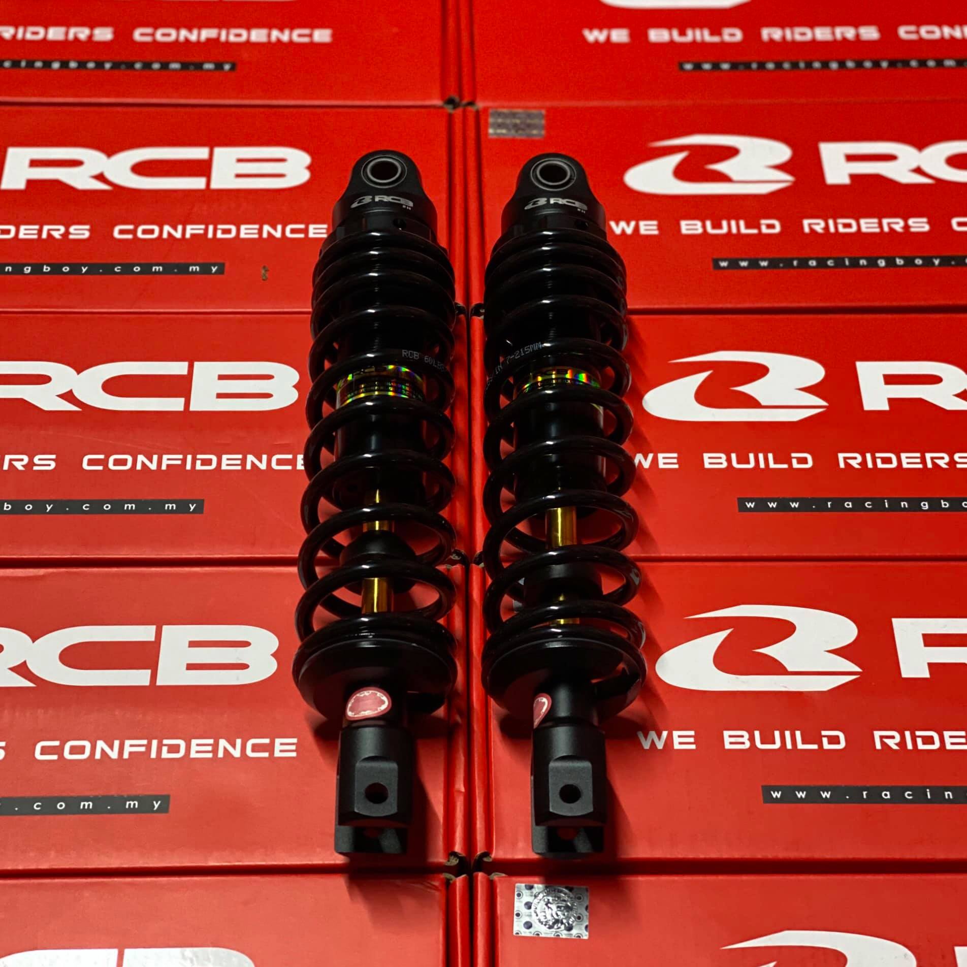 Phuộc sau rcb mẫu c gắn air blade black gold