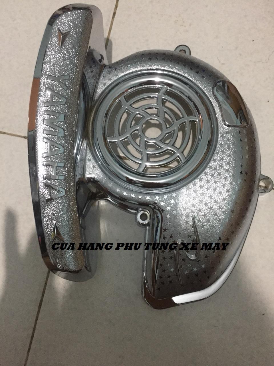 Combo 3 món Che Pô + Bầu e + Quạt gió cho xe Nozza Grande mạ Crom