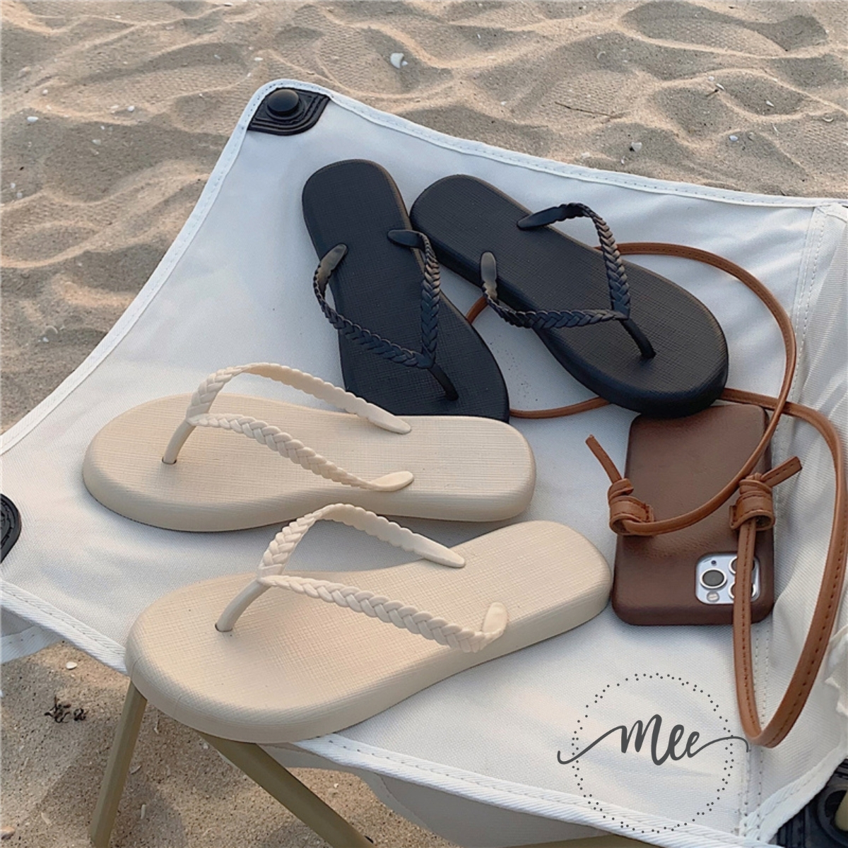 Dép Xỏ Ngón Mee Flip-Flops M5812 Basic 2021,Kiểu Dáng Hàn Quốc Slip-on Đế Dép Lớp Đệm Tăng Cường Sự Êm Ái