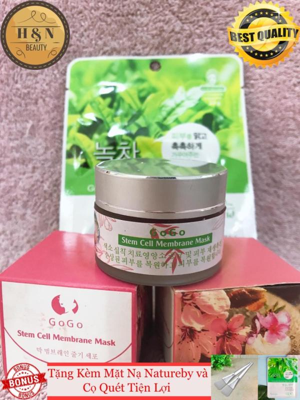 COMBO 2 Mặt Nạ Màng Tế Bào Gốc GoGo Hàn Quốc (TẶNG KÈM CỌ QUÉT & MẶT NẠ INSFREE/NATURE) nhập khẩu