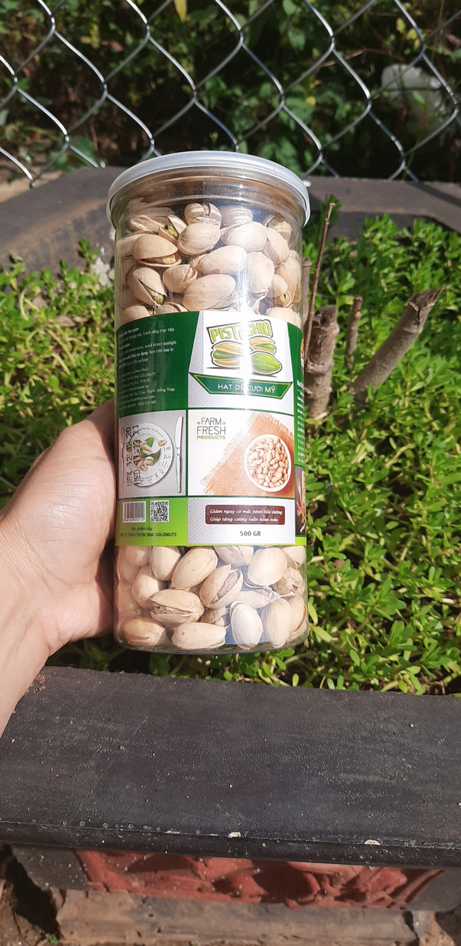 Hạt dẻ cười rang muối Mỹ hộp 500g