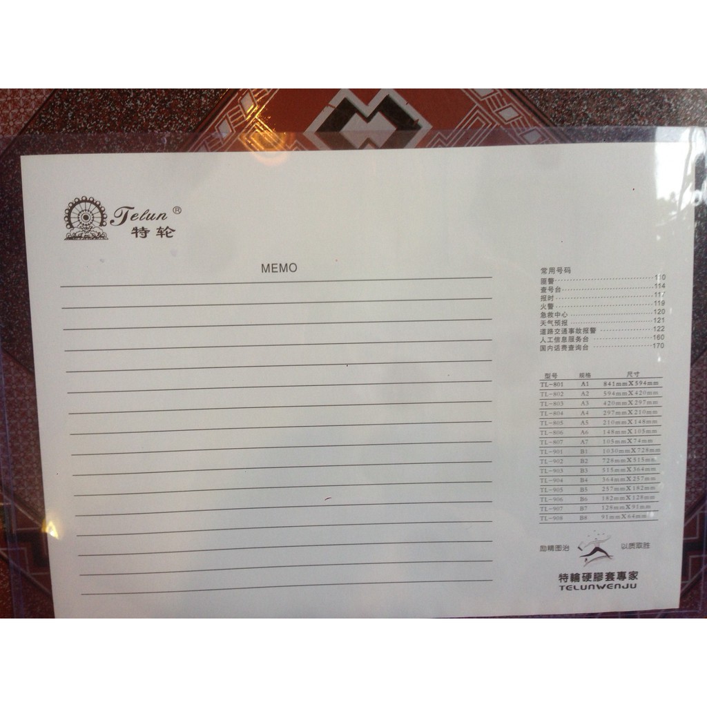 01 Chiếc Card Case Khổ A4 - Tl804