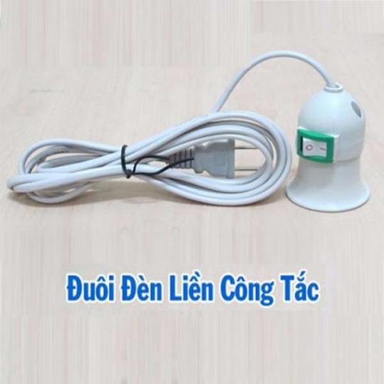 ĐUÔI ĐÈN LIỀN CÔNG TẮC CÓ DÂY 1M5