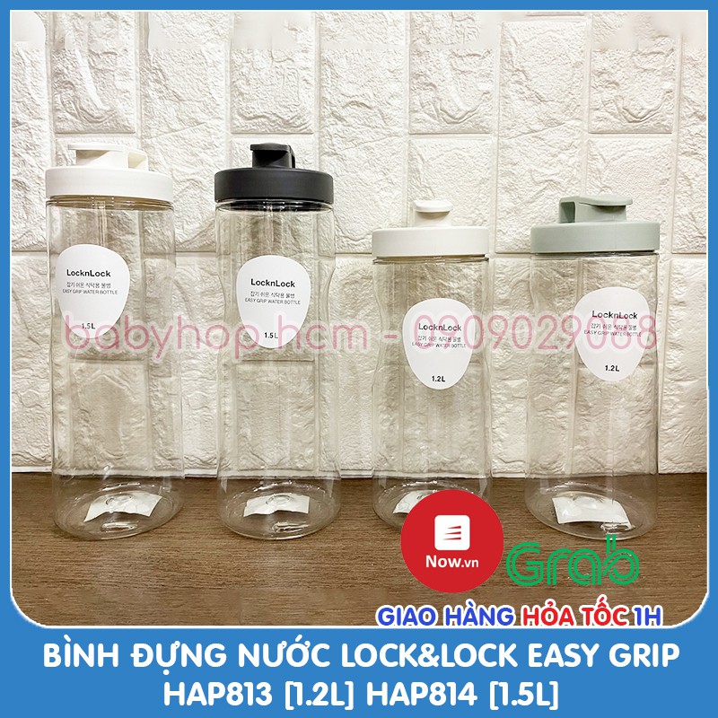 Bình Đựng Nước Lock&Lock Easy Grip Hap813 [1.2L] Hap814 [1.5L]