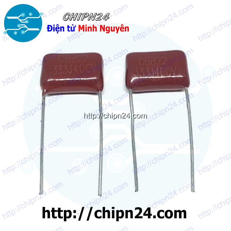 [5 con] (G49) Tụ CBB 400V 333J 333 (0.033uF) 10mm