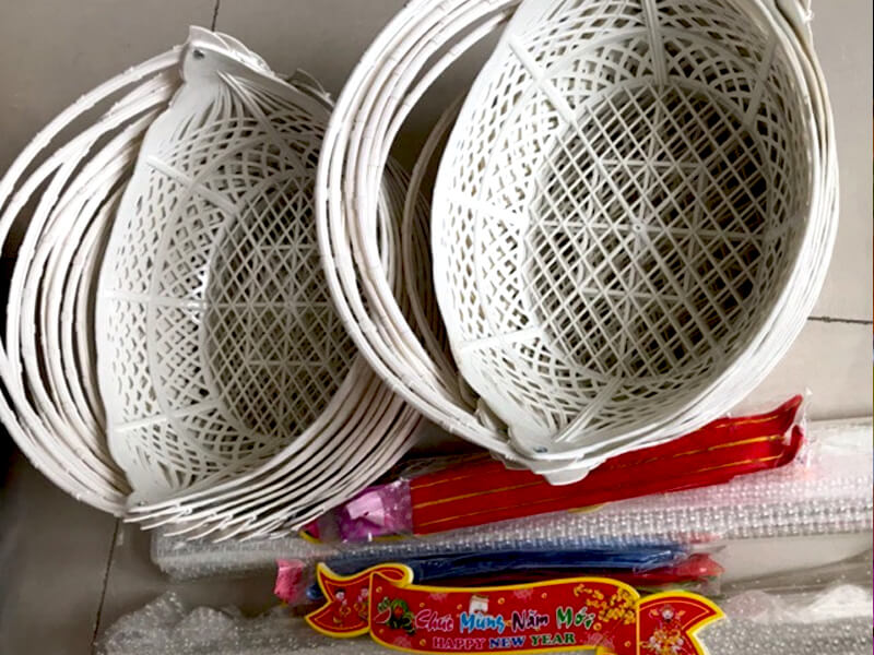 Giỏ nhựa gói quà, giỏ gói quà