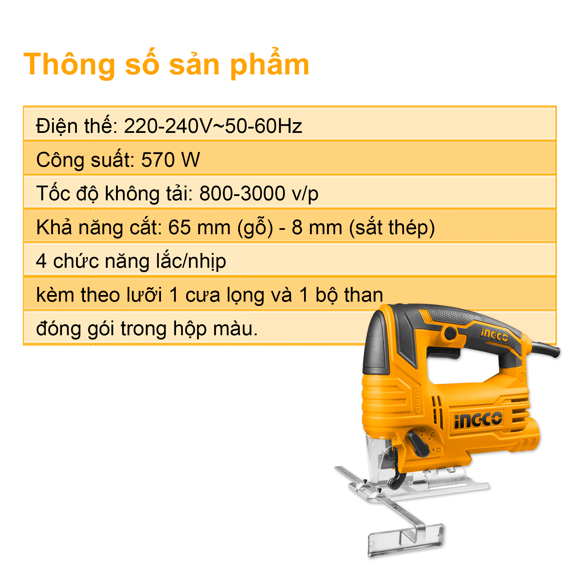 Máy cưa lọng INGCO JS57028