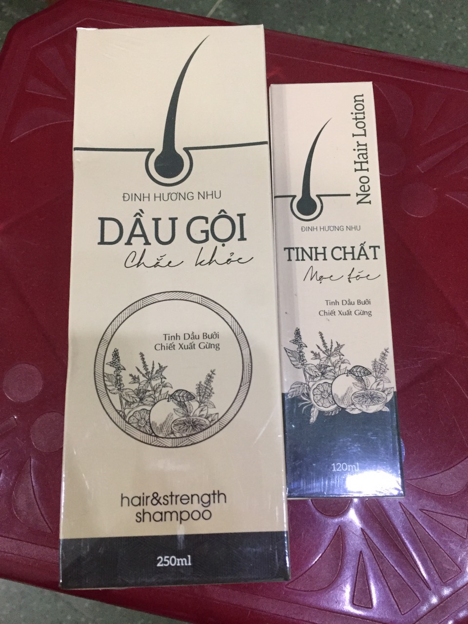 (HOT) Combo Mọc tóc Đinh Hương Nhu ( Xịt Tóc + Dầu gội)
