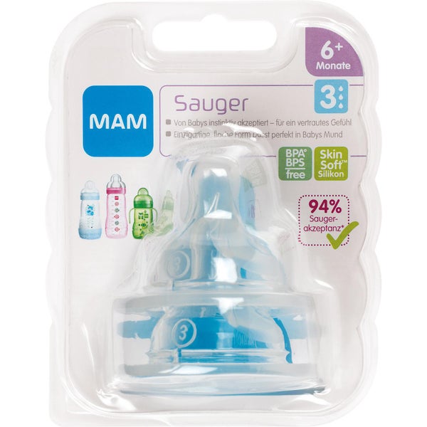 Núm ti thay thế bình sữa MAM số 2 ( 4m+ )- Đức
