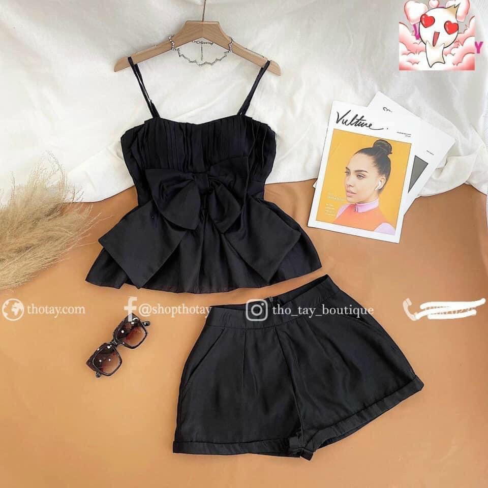 sét bộ áo dây nơ có mút ngực DXT