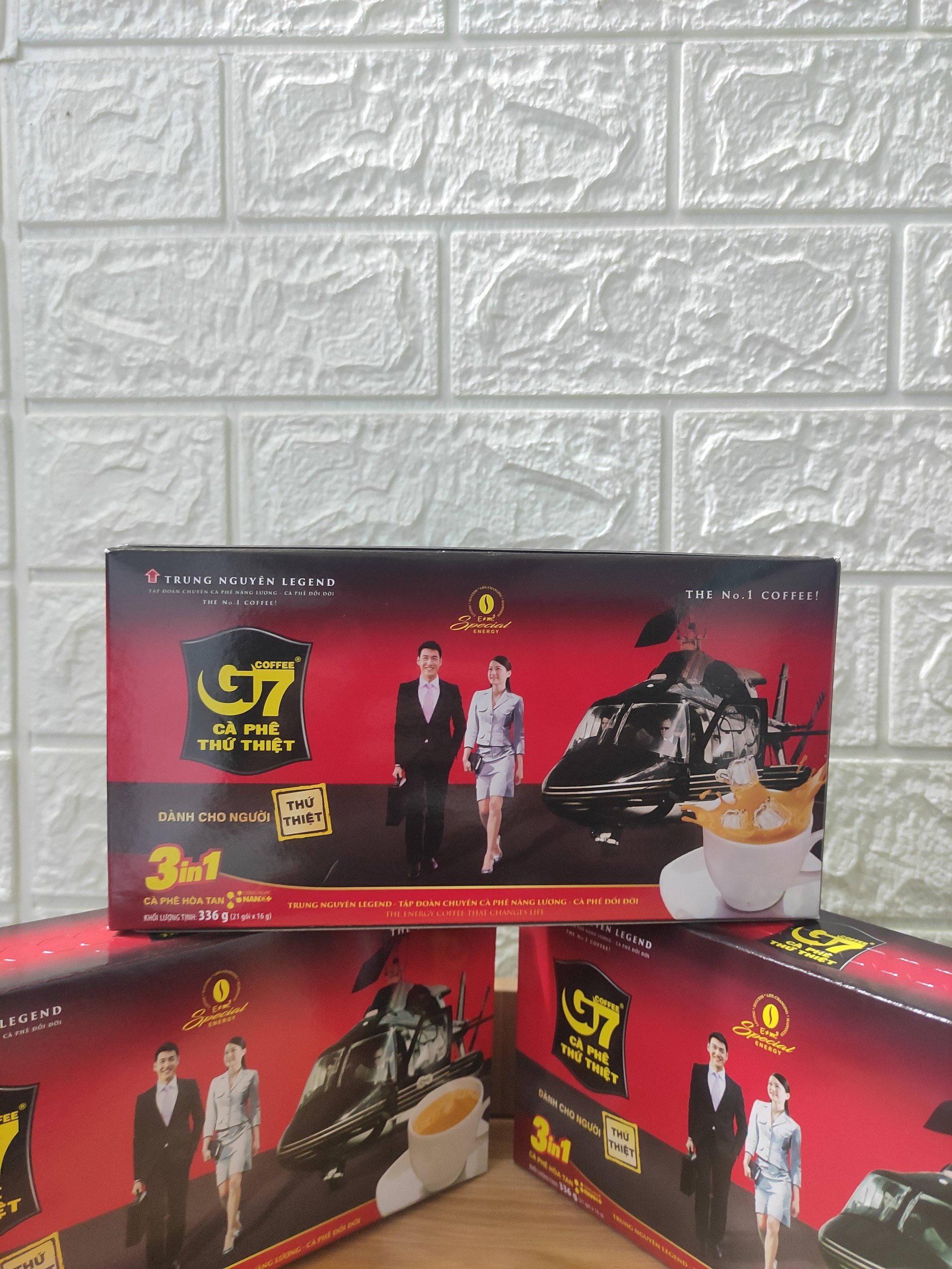 Cà phê hòa tan G7 3in1 - Hộp 21 gói 16gr