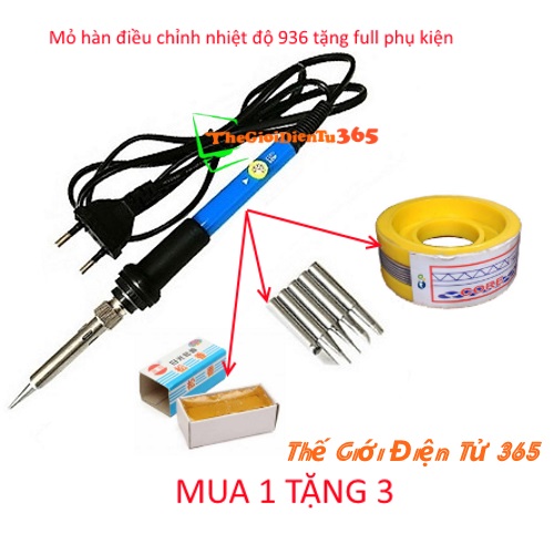 Mỏ hàn thiếc- hàn chì điều chỉnh nhiệt độ 936-60w