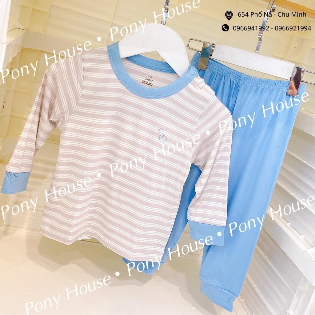 Bộ quần áo dài tay nous petit cài vai cho bé size 9-12 tháng đến 2-3y tháng