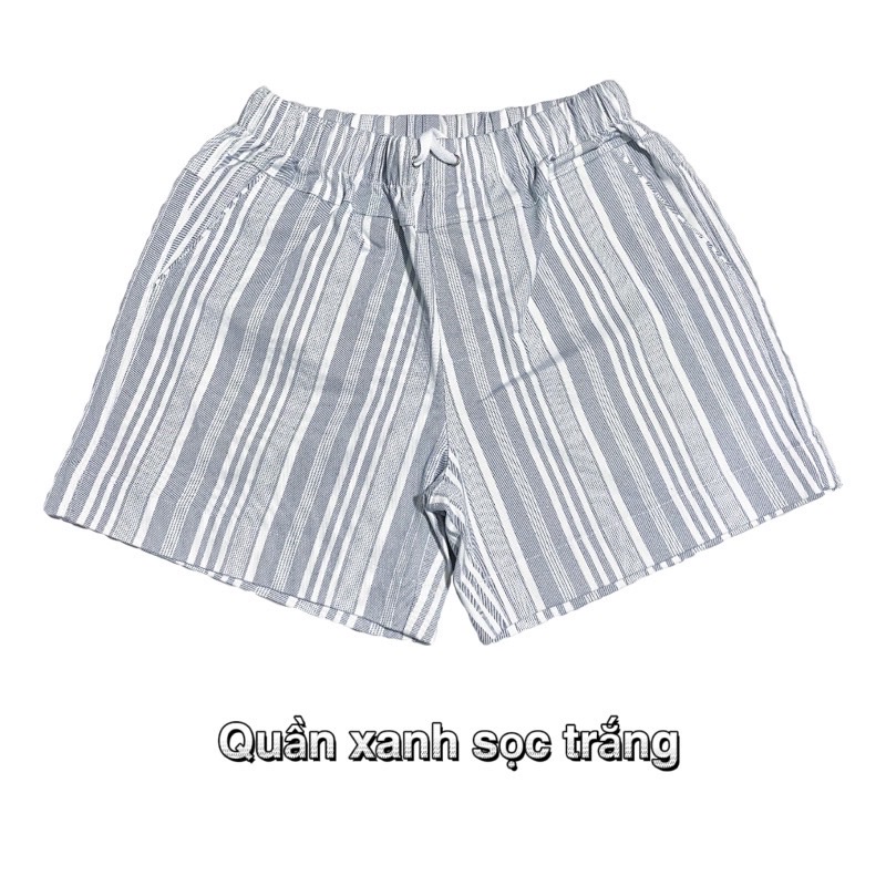 Quần Short Nữ Kaki Thun Hoa Văn Thời Trang