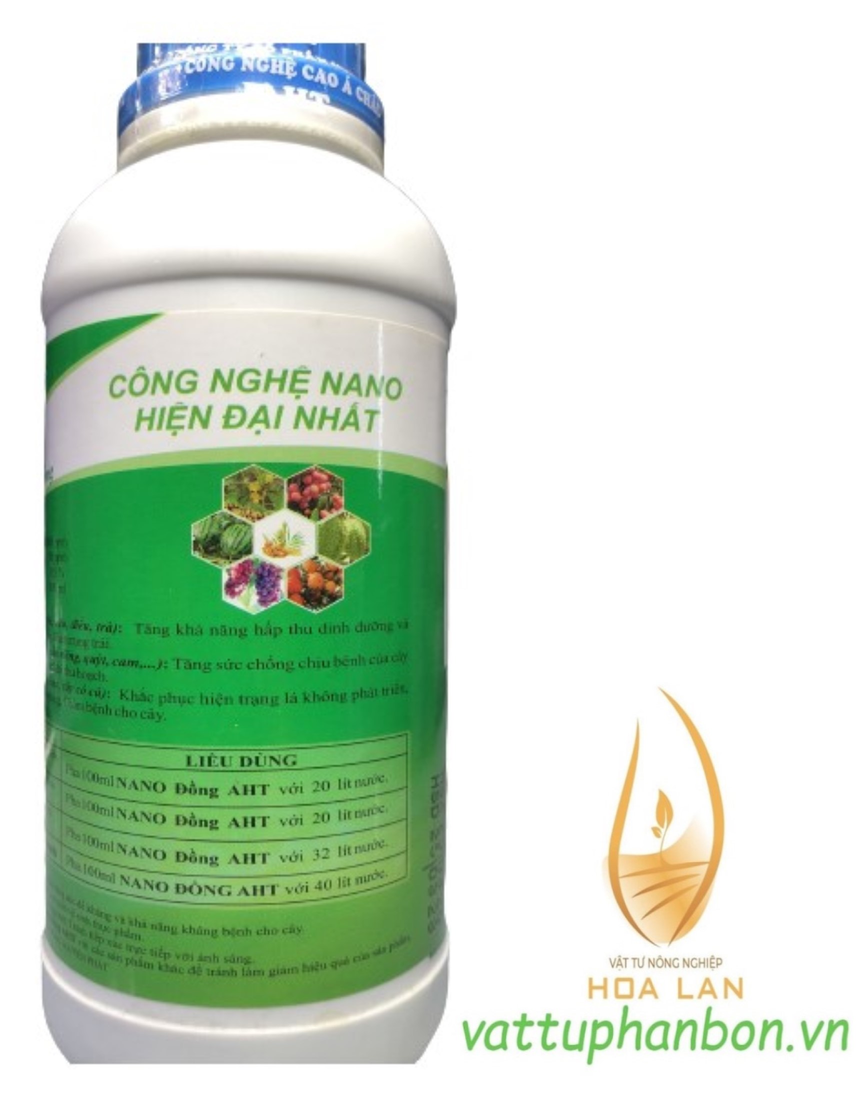 Phân Bón Vi Lượng Nano Đồng (Cu) AHT - #351A# 500ml