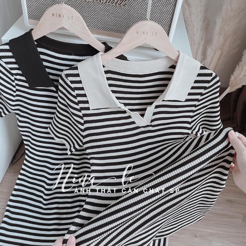 ĐẦM BODY SỌC CỔ BẺ XINH LẮM SV0