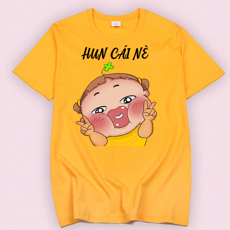 ÁO THUN IN HÌNH QUỲNH AKA " HUN CÁI NÈ" , CHẤT VẢI MỀM MỊN THOÁNG MÁT - ALV67 - LAVIESHOP