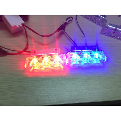 ĐÈN CHỚP NHÁY XANH ĐỎ 6 led