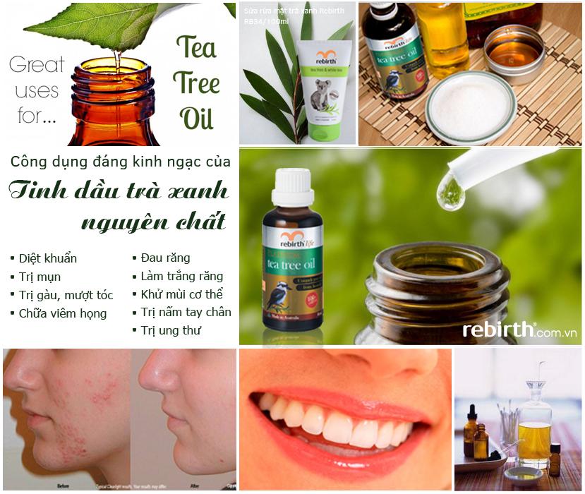 [HCM]Tinh dầu tràm trà Rebirth Life 50ml