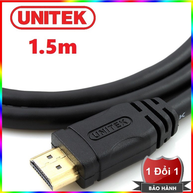 Dây cáp 2 đầu hdmi unitek 1.5m - dây hdmi 2 đầu unitek 1.5m - cáp hdmi 2 đầu unitek 1.5m