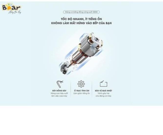 Máy Xay Thịt Đa Năng Bear QSJ-B02Q1 2L