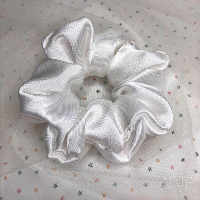 [HCM]Dây Cột Tóc Vải Cột Scrunchies Satin Lụa Phi Bóng Mềm Màu Vintage Pastel